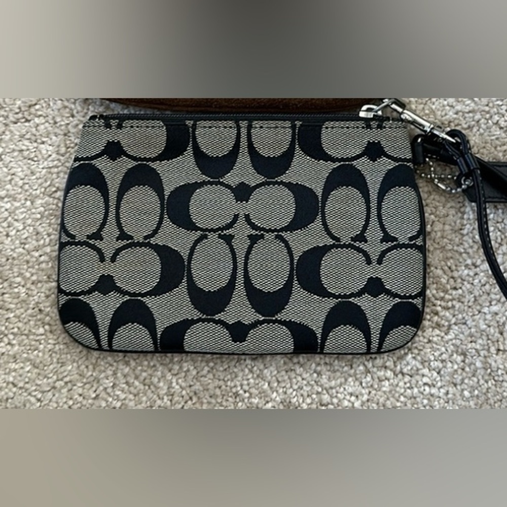 Black Coach wristlet